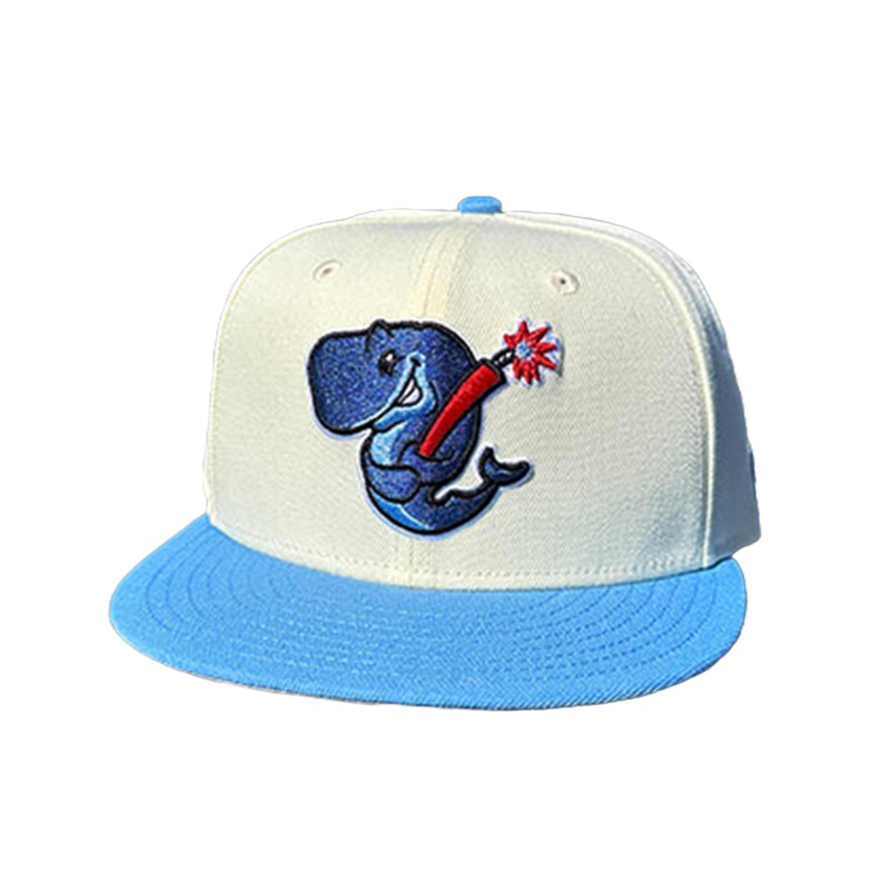 Eugene Emeralds Exploding Whales New Era 9FIFTY Chrome/Blue Snapback Cap