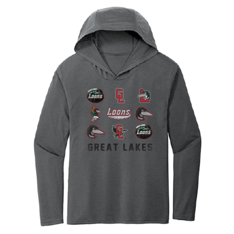 Great Lakes Loons 108 Stitches Logos Hooded Long Sleeve