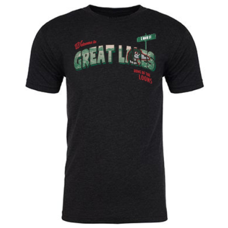 Great Lakes Loons 108 Stitches Postcard Tee