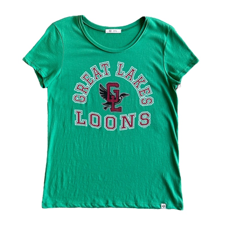 Great Lakes Loons ’47 Orchard Green Tee – Women