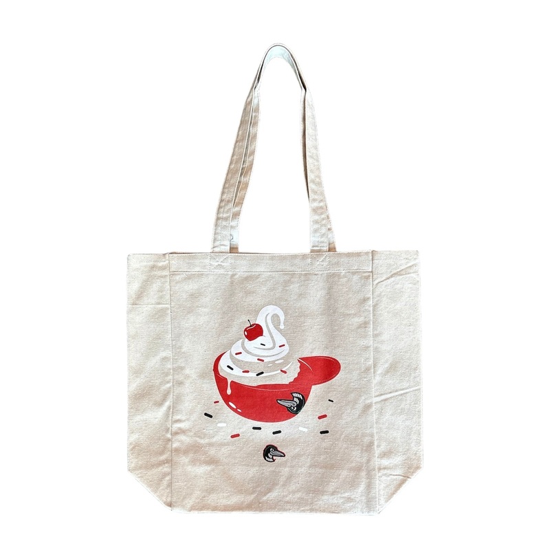Great Lakes Loons Baseballism Sundae Helmet Canvas Tote Bag
