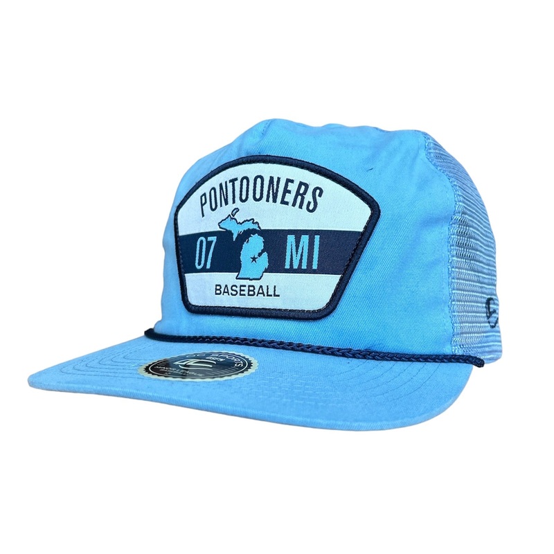 Great Lakes Pontooners OC Sports 07 MI Light Blue Mesh Snapback