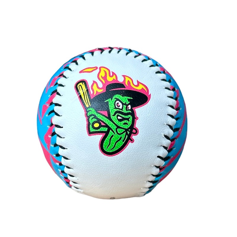 Los Pepinillos Picantes del Norte Pink & Teal Baseball