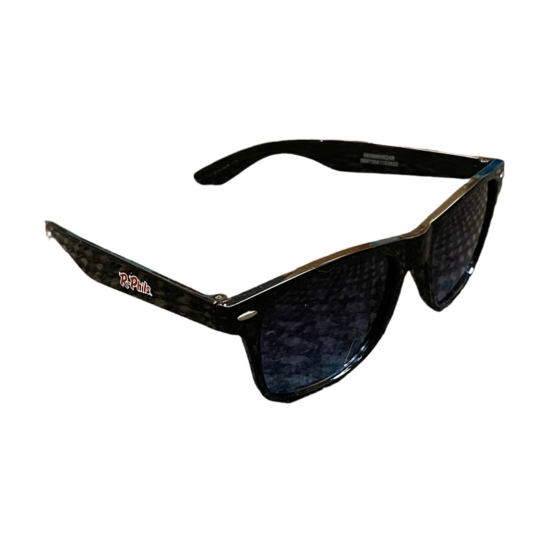 R-Phils Black Sunglasses with Blue Lenses