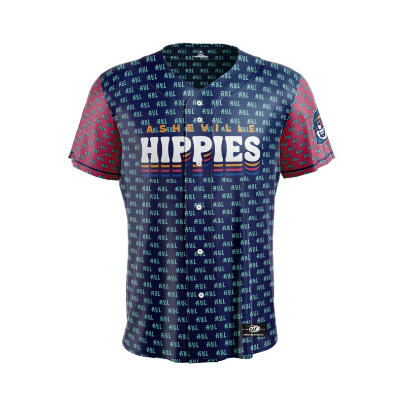 The Asheville Tourists Hippies Replica Jersey