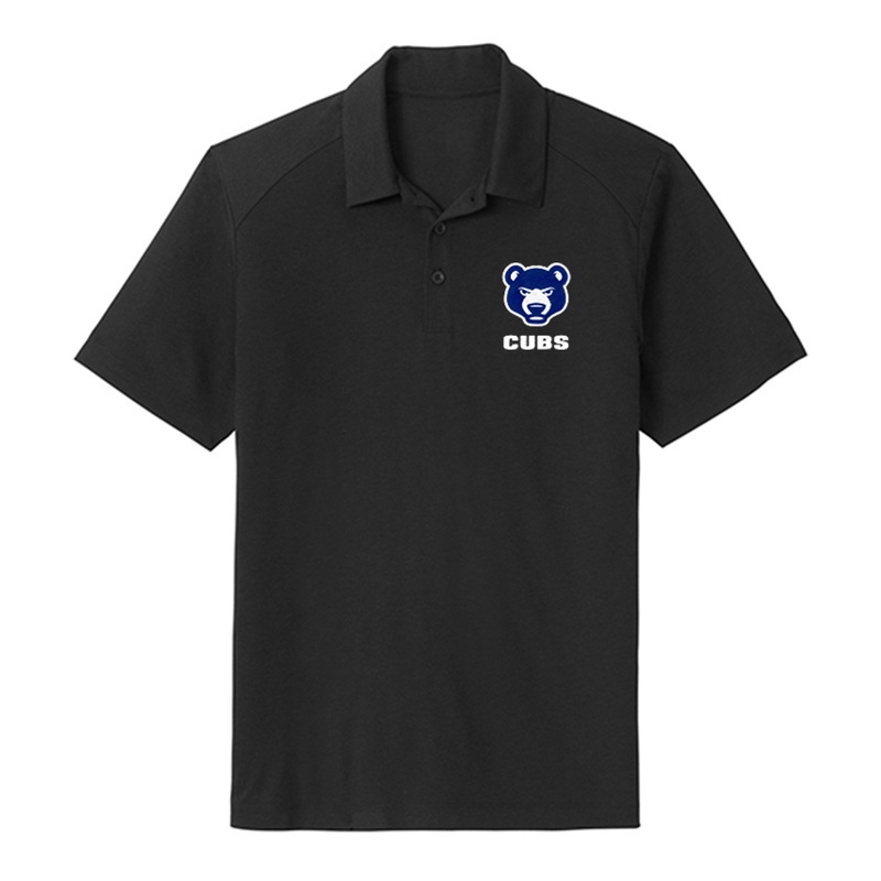 South Bend Cubs 108 Stitches Men’s Black Polo