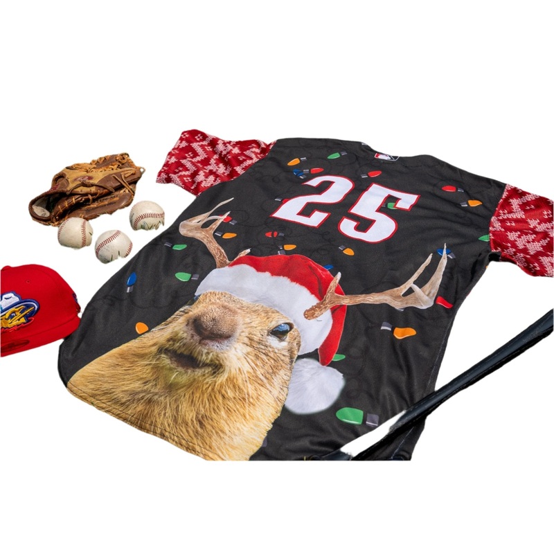 Amarillo Sod Poodles 2024Christmas In July Signed Jersey