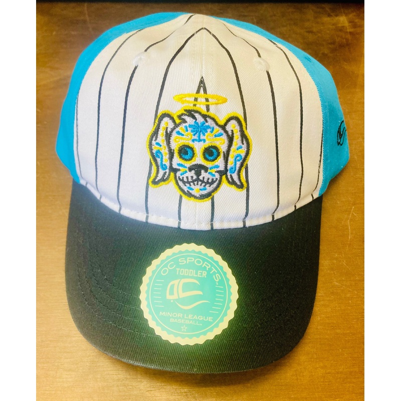 Charleston RiverDogs Toddler Perros Santos Striped Teal Cap