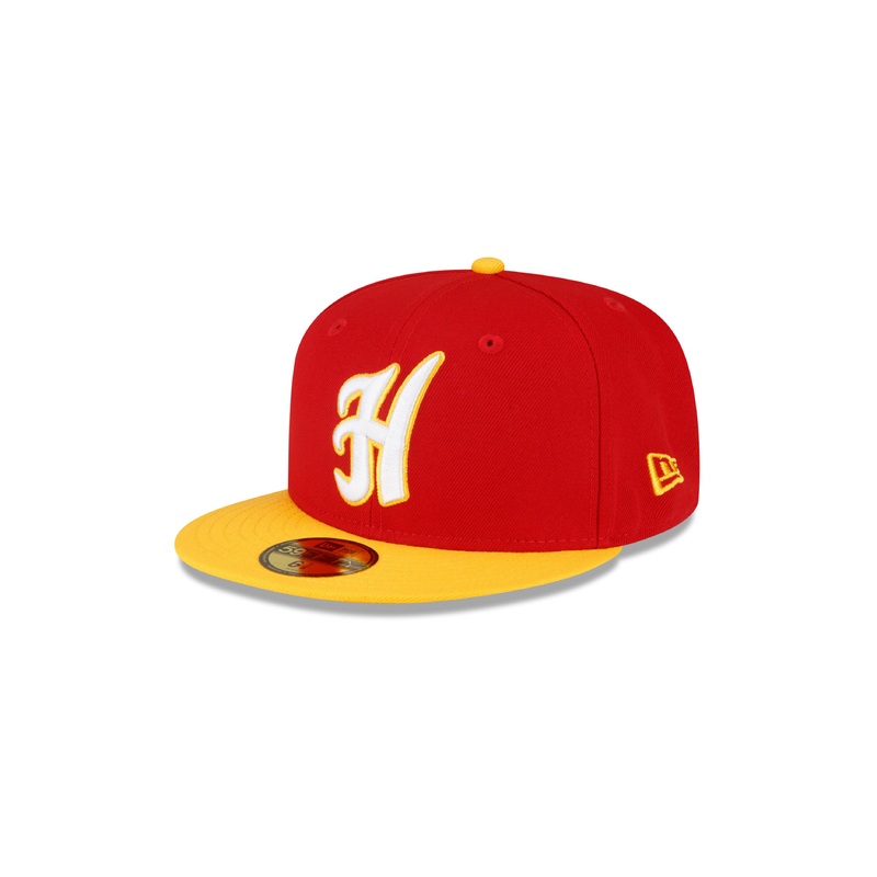Hawaii Islanders Hometown Collection New Era 59FIFTY Red/Yellow Fitted Cap