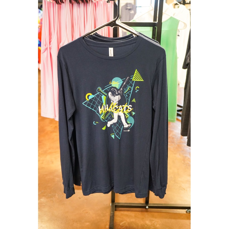 Navy Retro Long Sleeve