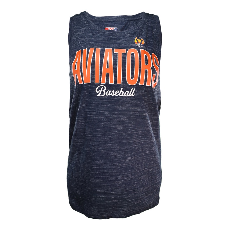 Women’s New Era Aviators Baseball Space Dye Navy Back Knot Tank