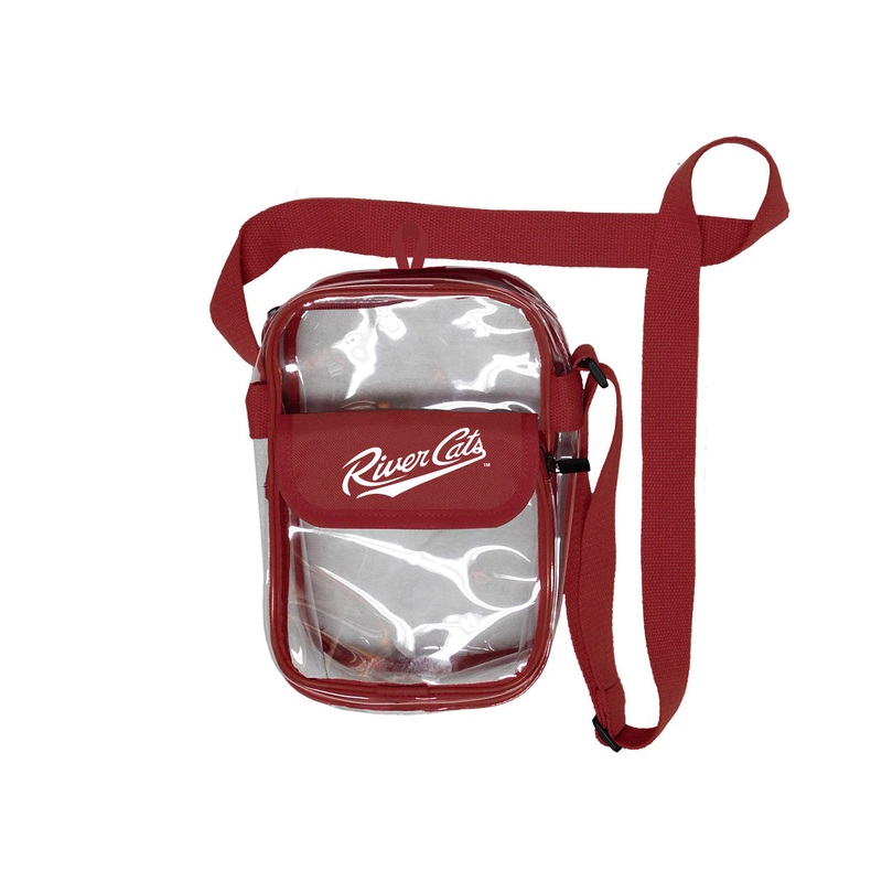 CLEAR CROSSBODY BAG, SACRAMENTO RIVER CATS