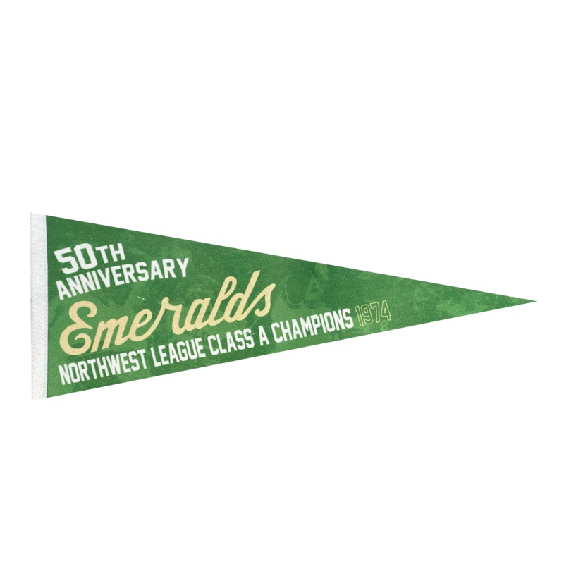 Eugene Emeralds 1974 Northwest League Champions Pennant