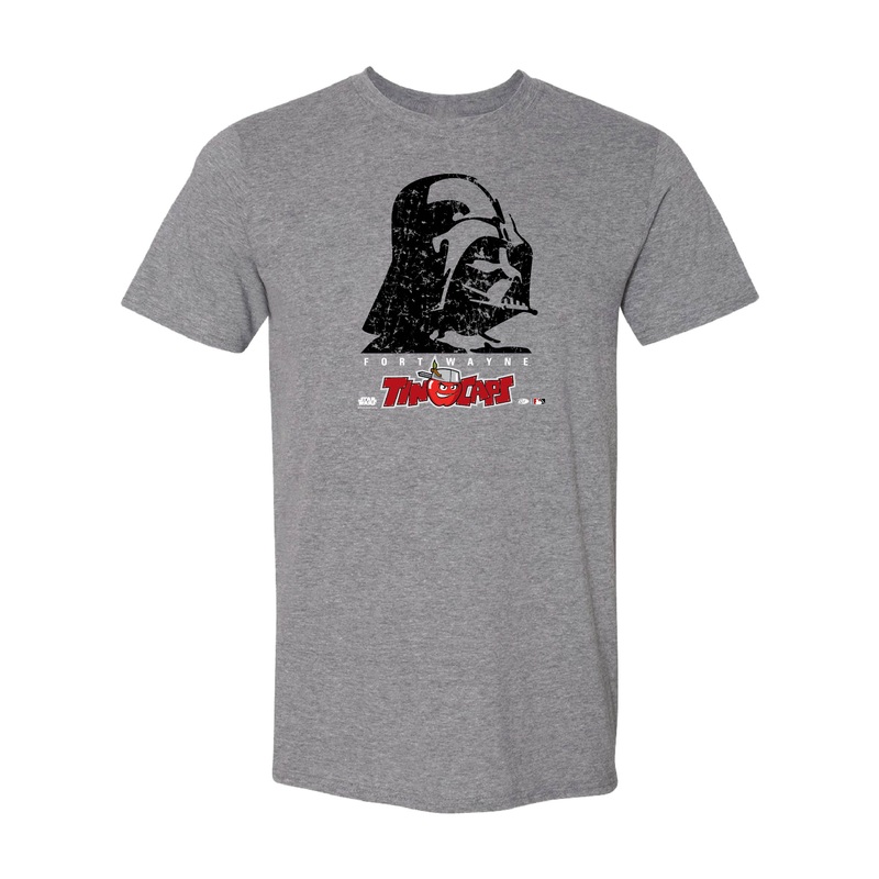 Fort Wayne TinCaps 2024 Star Wars Darth Vader Gray Tee