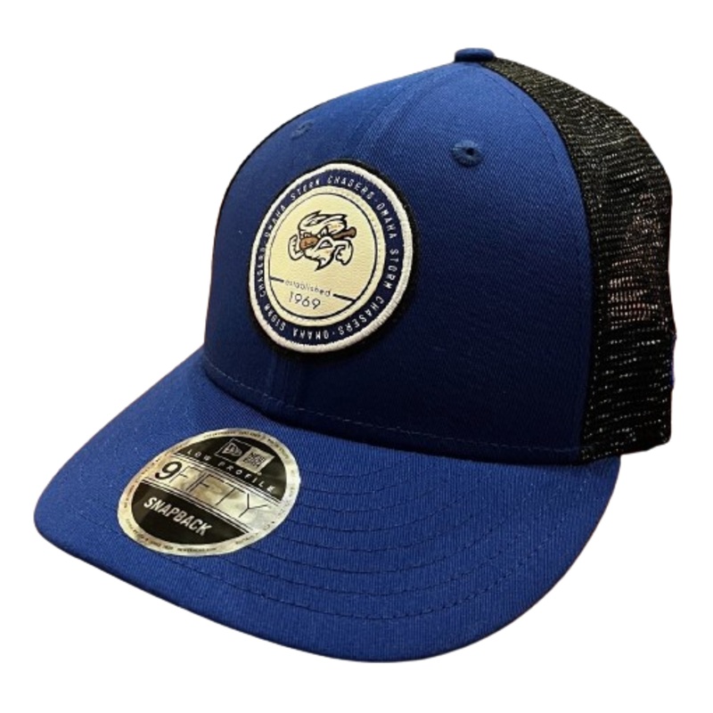 Omaha Storm Chasers New Era 950 Low Profile Royal GameDay Patch Mesh Cap