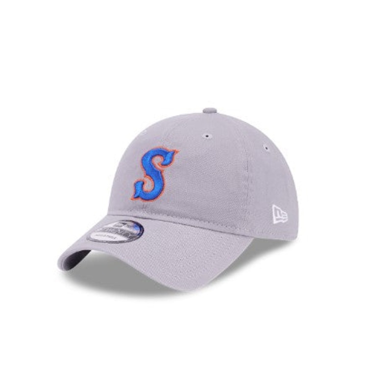 Syracuse Mets New Era Grey 920 Adjustable Cap