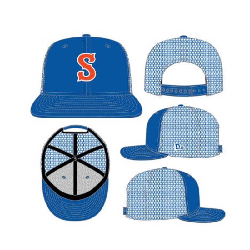 Syracuse Mets New Era Royal 950 Trucker Hat