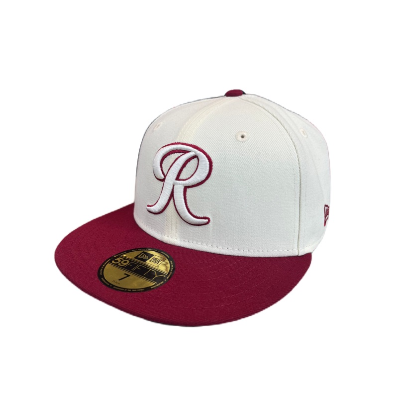 Tacoma Rainiers New Era 59Fifty Chrome Crimson R Cap