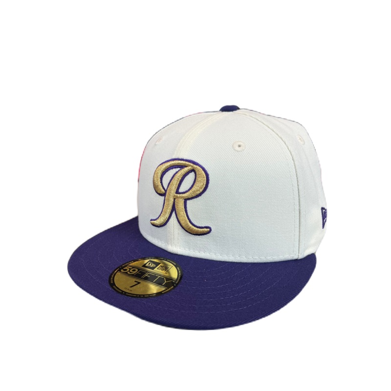 Tacoma Rainiers New Era 59Fifty Chrome Purple R Cap