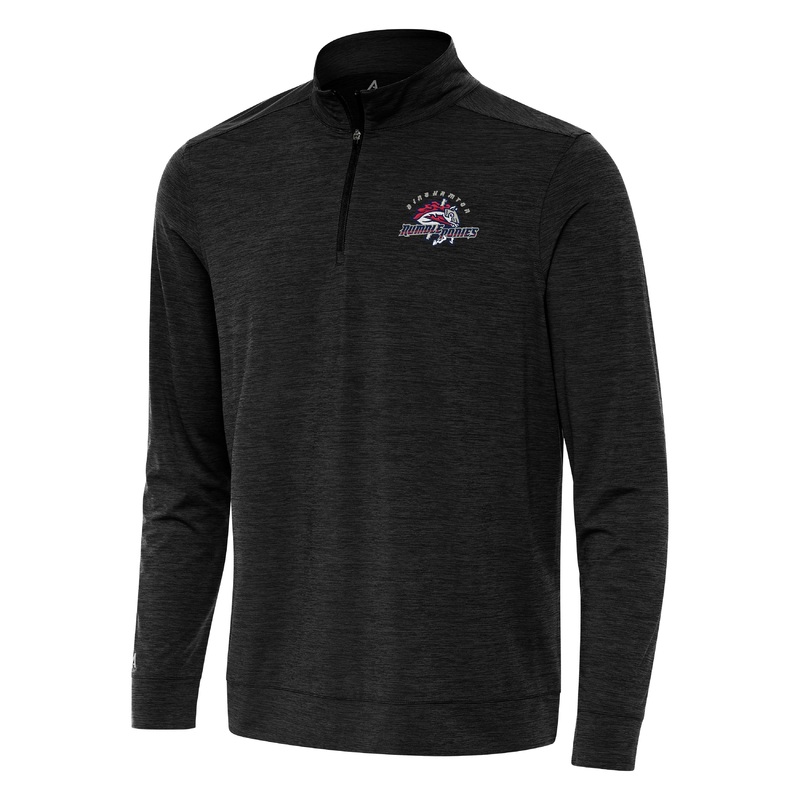 BRP 1/4 Zip Heather Black Moisture-Wicking Pullover