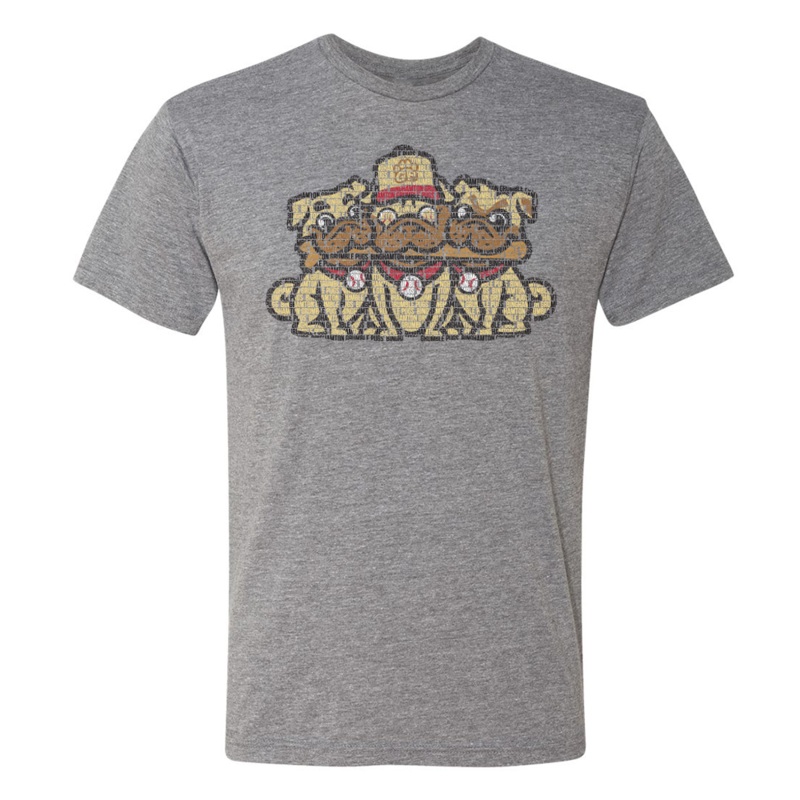 BRP Adult Dark Heather Gray Grumble Pugs T-Shirt by 108 Stitches