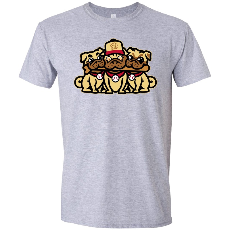 BRP Adult (Sport Grey) Night of the Grumble Pugs Double-Sided Theme Night T-Shirt