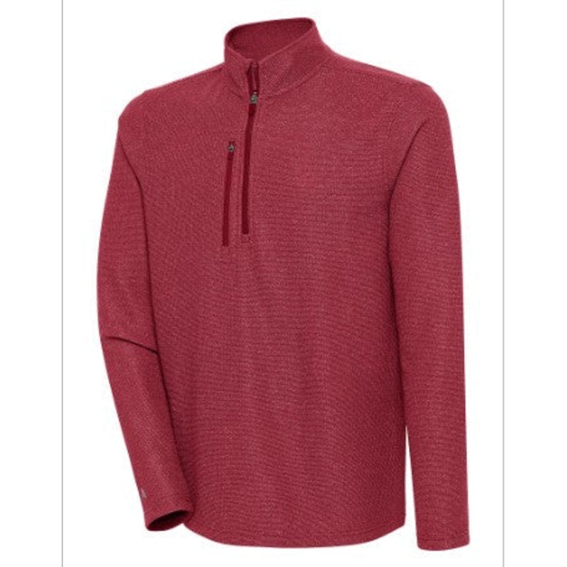 BRP Cardinal Red Mid-Weight 1/4 Zip pullover