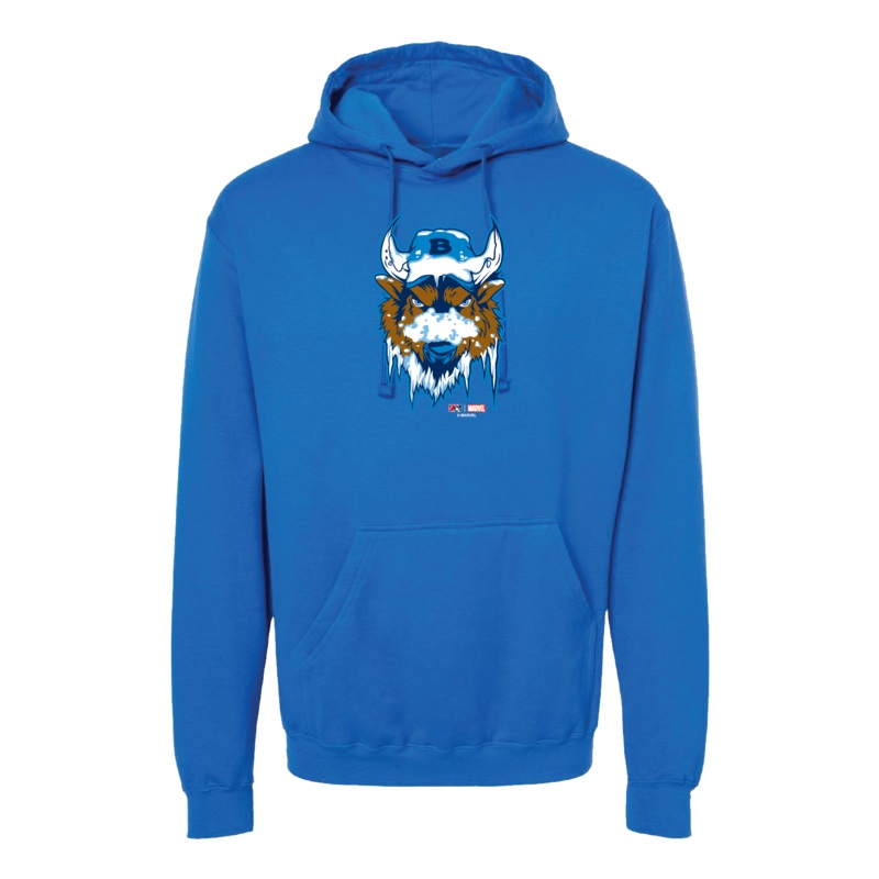 Buffalo Bisons Youth Marvel’s Defenders of the Diamond Royal Primary Hoodie