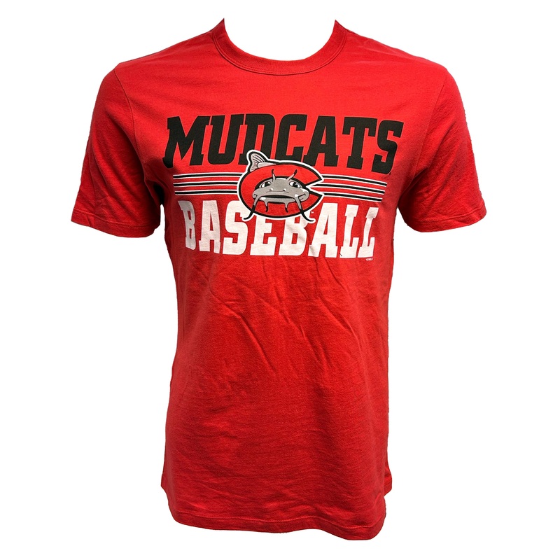 Carolina Mudcats Racer Red Run Thru Franklin Tee
