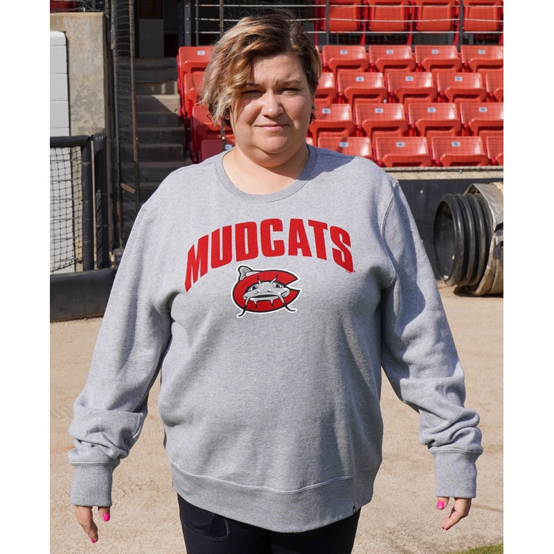 Carolina Mudcats Slate Grey Headline Crew
