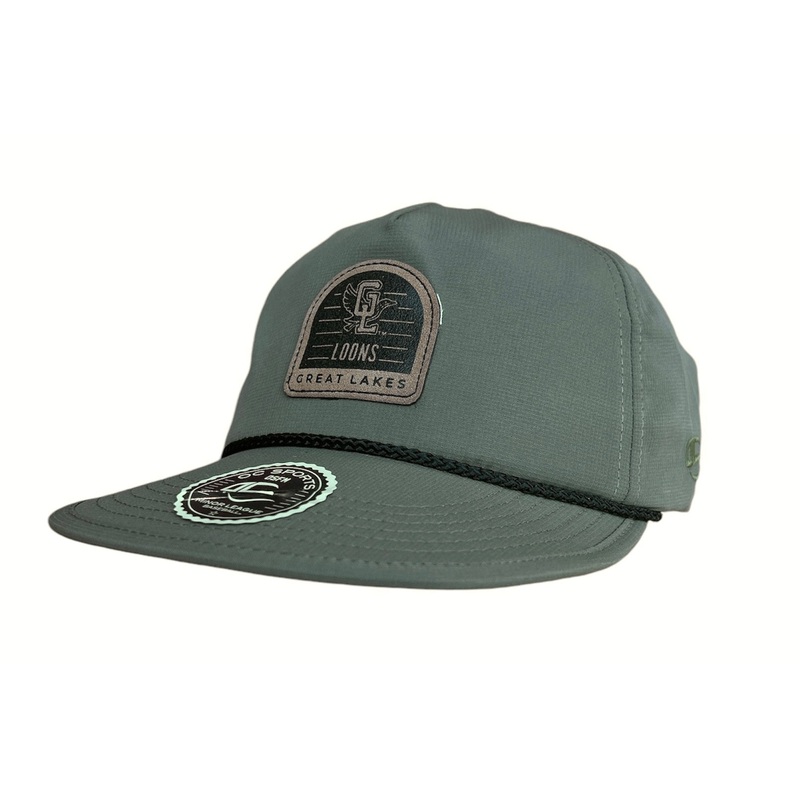 Great Lakes Loons OC Sports Olive Green Camper Snapback Cap