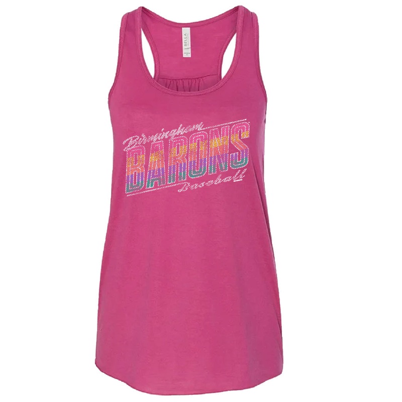 Ladies Flowy Racerback Tank – Berry