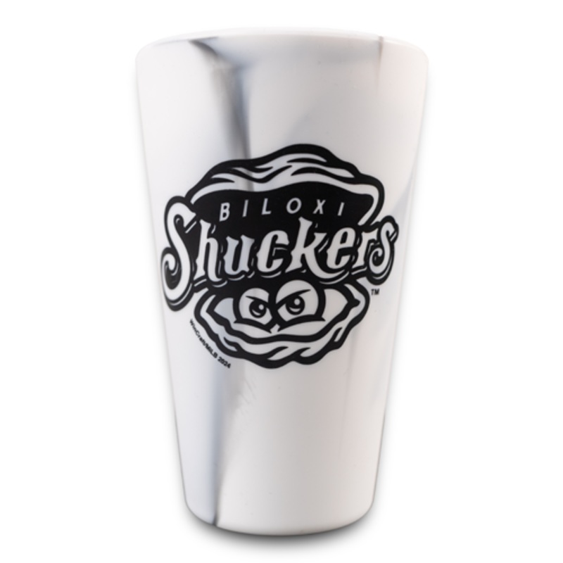 Mountain Marble 16oz Silicone Pint Glass – Primary Logo