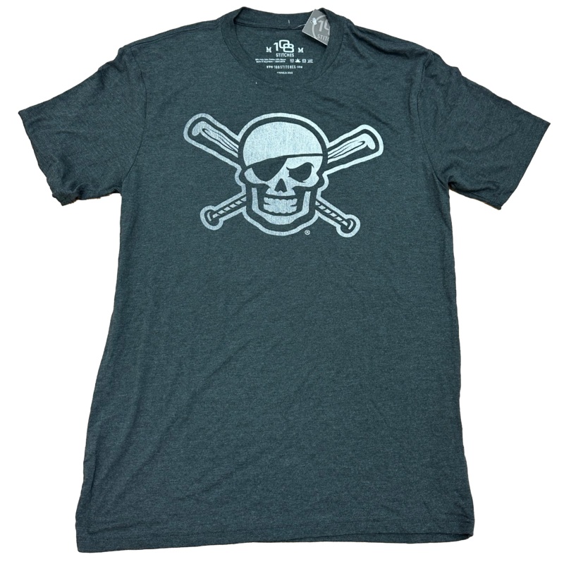 Bradenton Marauders Steel Skull & Crossbat Tee