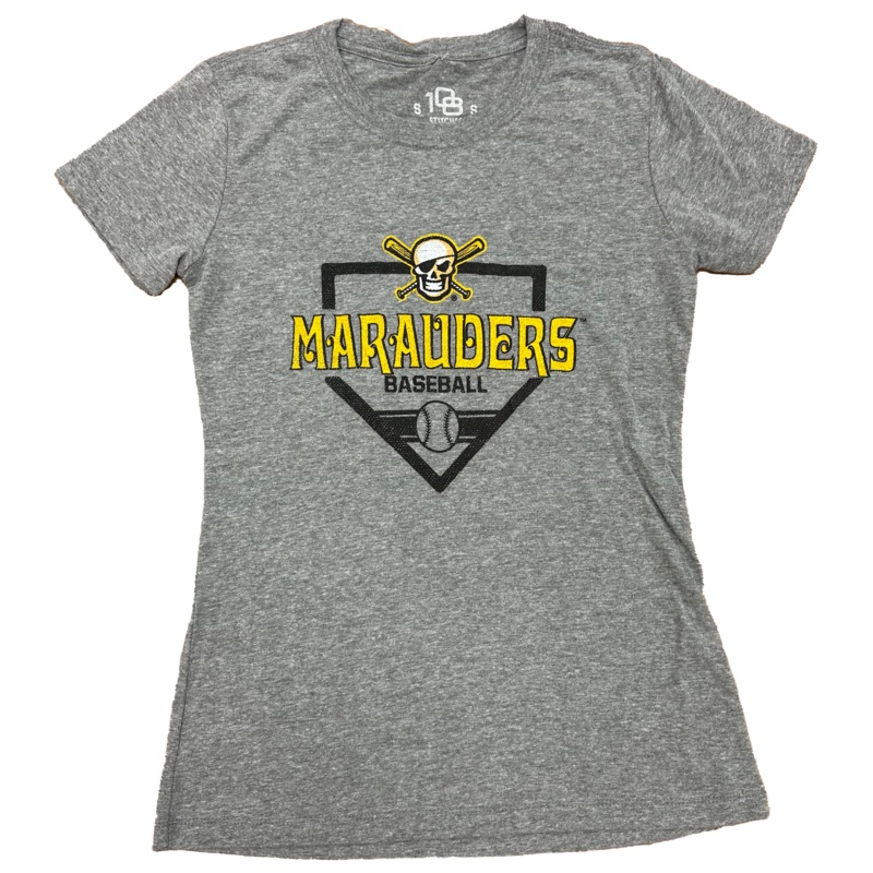 Ladies Marauders Baseball Home Plate T-Shirt