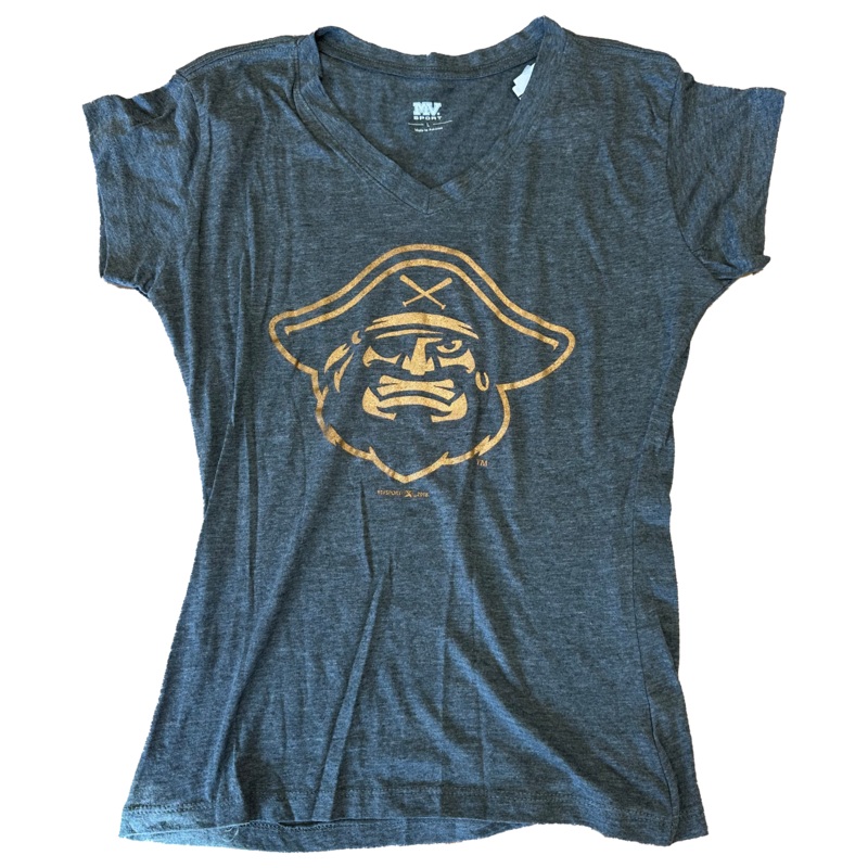 Womens Metallic Gold Logo Tee