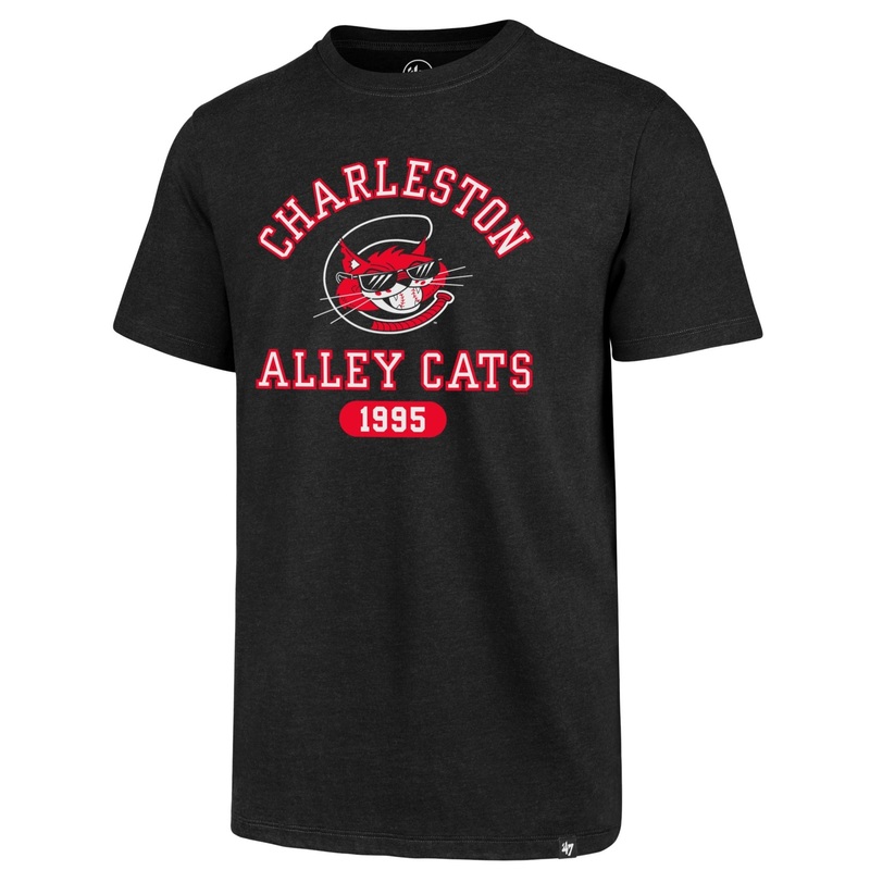 Charleston Alley Cats Al E. Cat Logo 1995 Hometown Collection ’47 Black T-shirt