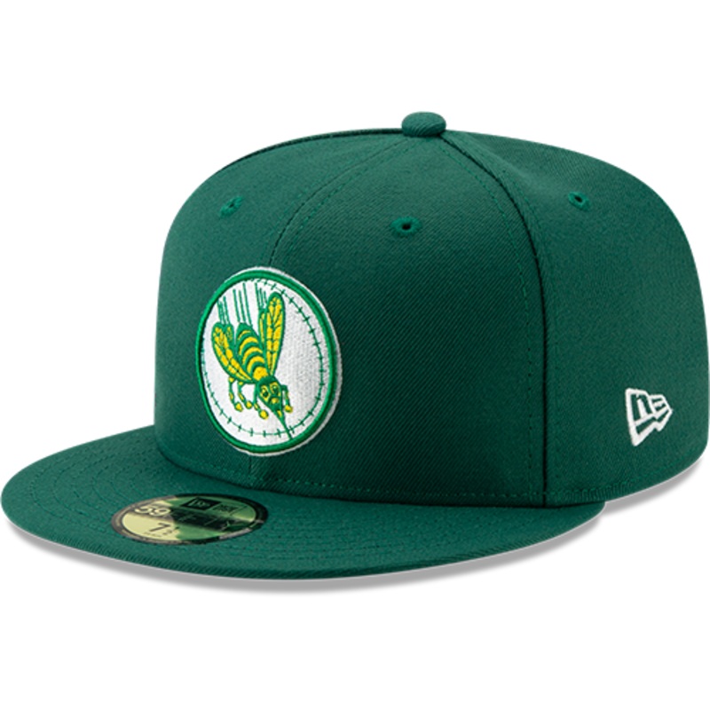 Greensboro Hornets Hometown Collection New Era 59FIFTY Green Fitted Cap