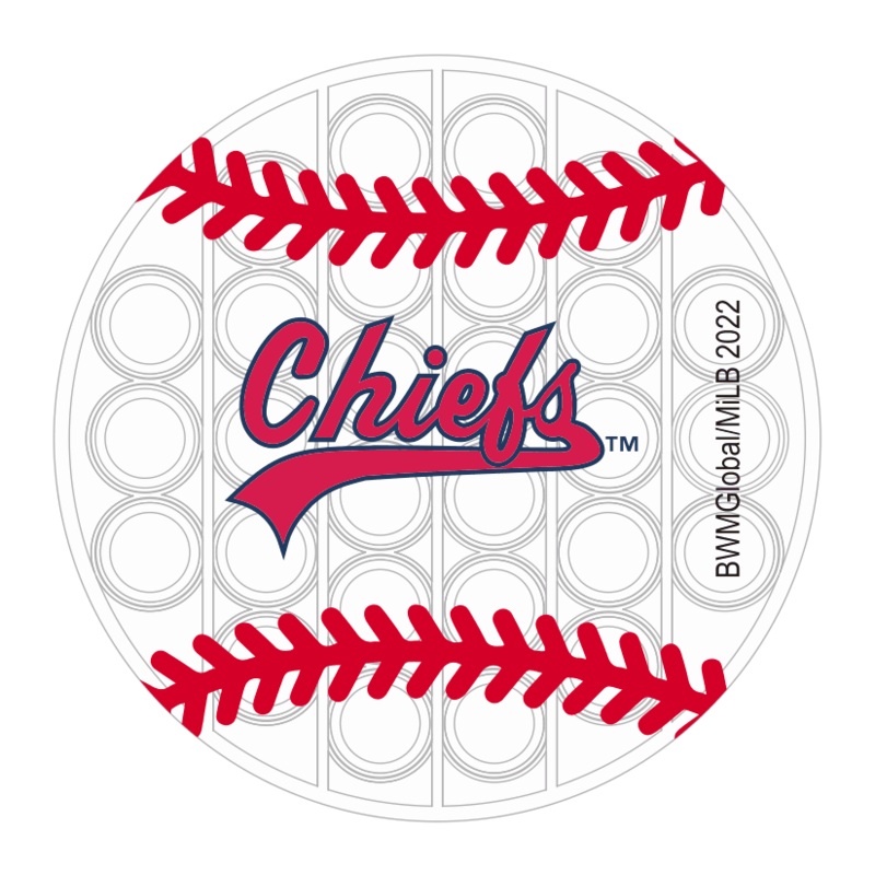 Peoria Chiefs Baseball Pop It