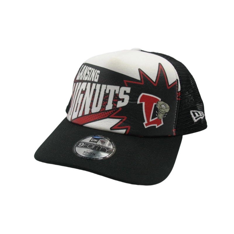 Lansing Lugnuts Youth New Era Trucker Foam/Mesh Hat