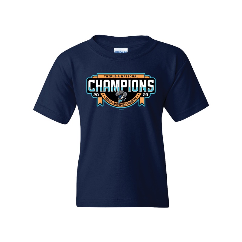 Sugar Land Space Cowboys Youth Tee NATIONAL CHAMPS 2024