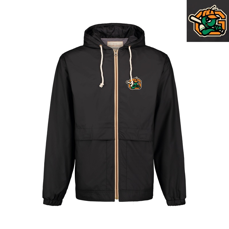 Adult Black Weatherproof Rain Jacket