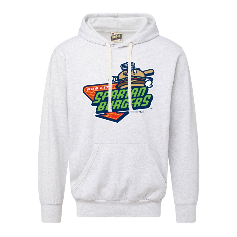 Adult Light Grey Primary Logo Hoodie