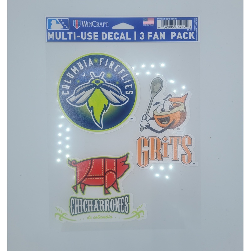 Fireflies Triple Logo Decal