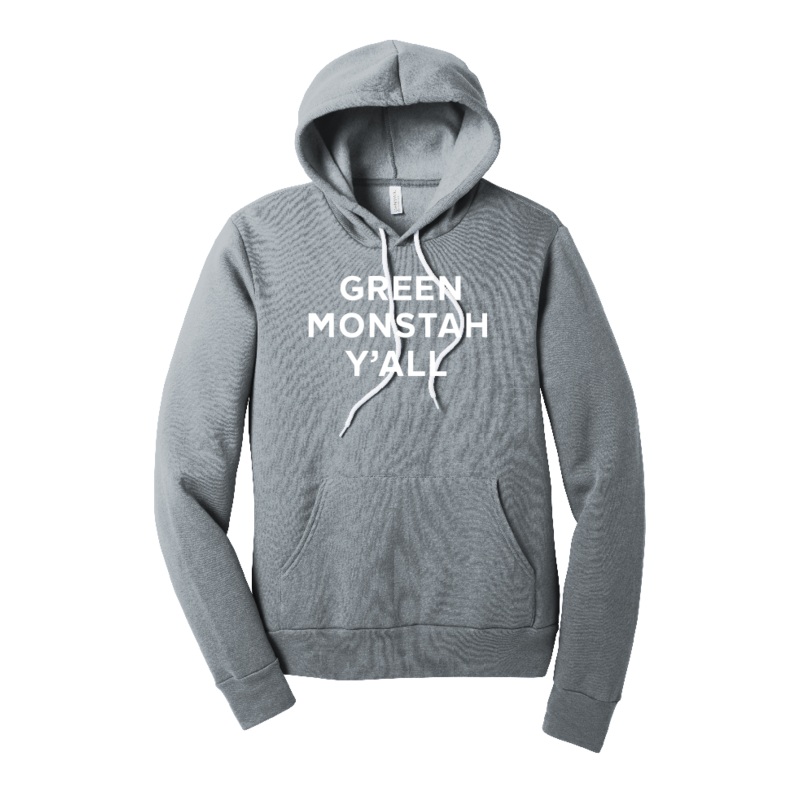 Greenville Drive Gray Green Monstah Y’all Hoodie