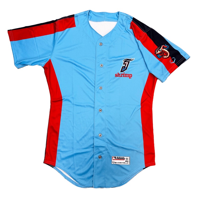 Jacksonville Jumbo Shrimp Evoshield Authentic Powder Blue Alternate Jersey