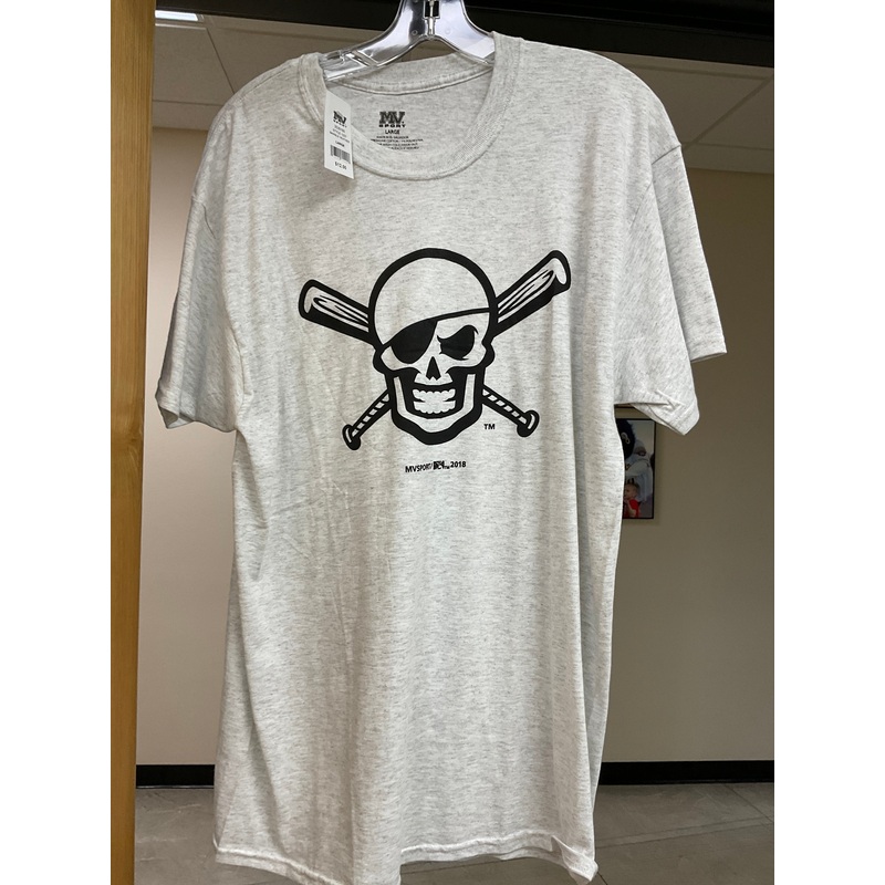 MV Sport Skull & Crossbats  Marble Heather T-Shirt