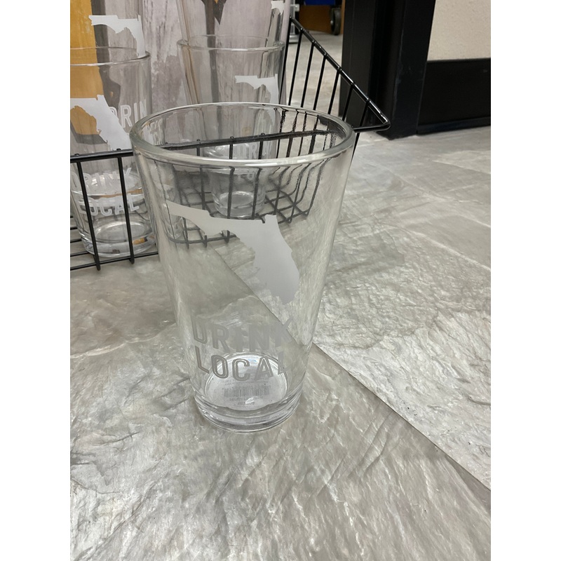 Drink Local Pint Glass