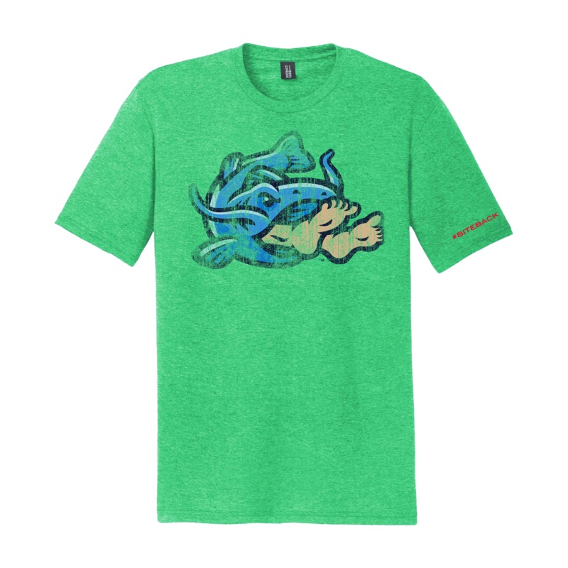 Noodlers Distressed Green T Shirt