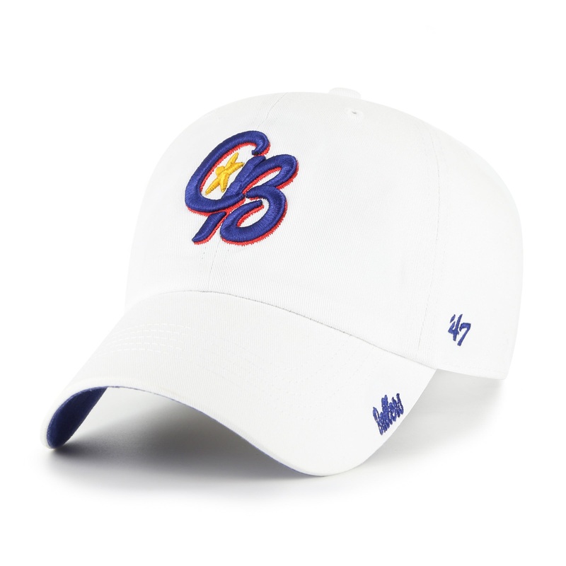 ’47 Brand Ladies White Ballpark Cheer Clean Up Cap